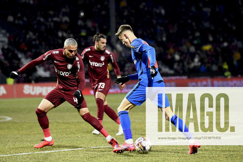 Cfr Cluj V Fcsb Superliga Octavian Popescu And Cristian Manea In