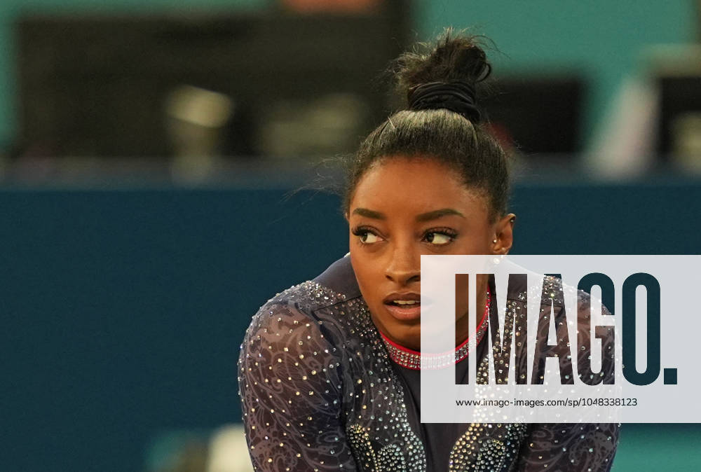 August 05 2024: Simone Biles (United States of America) competes during floor final on Day 10 of the Olympic Games, Olympische Spiele, Olympia, OS at Bercy Arena, Paris, France. CSM. Paris France - ZUMAc04_ 20240805_zma_c04_151