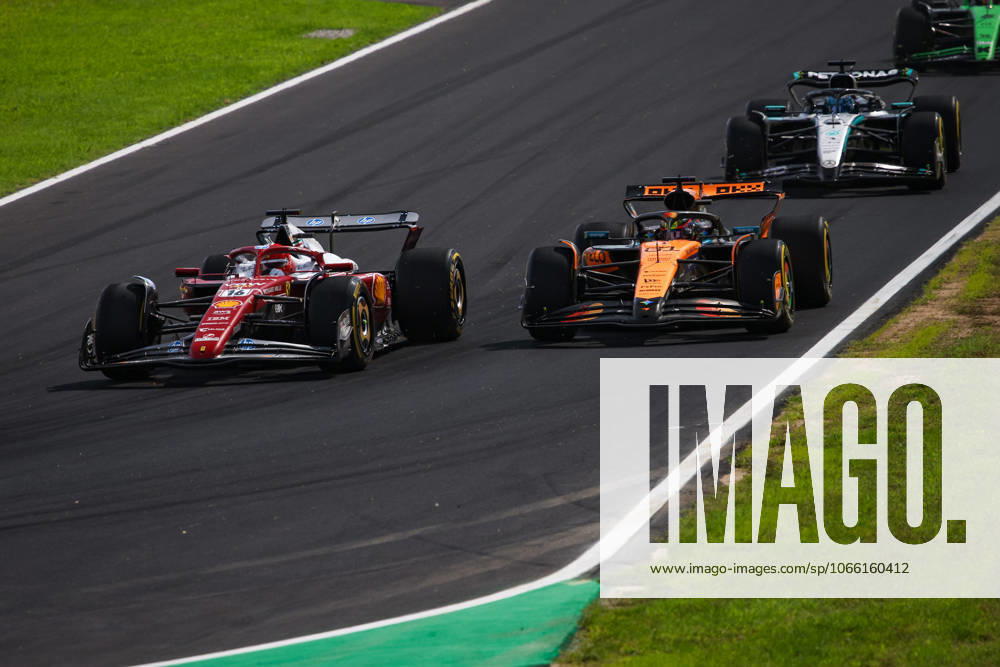 F1 - ITALIAN GRAND PRIX 2025 16 LECLERC Charles (mco), Scuderia Ferrari SF-25, action, 81 PIASTRI Oscar (aus), McLaren F1 Team MCL39, action, during the 2025 Formula 1 Pirelli Grand Premio dItalia, 2025 Italian Grand Prix, 16th round of the 2025 FIA Formula One World Championship, WM, Weltmeisterschaft from September 5 to 7, 2025 on the Autodromo Nazionale Monza, in Monza, Italy - MonzaItaly