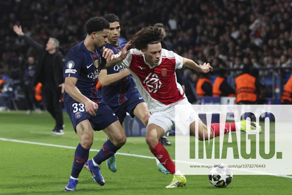 Maghnes Akliouche (AS Monaco) Vs Warren Zaire-Emery (PSG) - Achraf Hakimi (PSG)