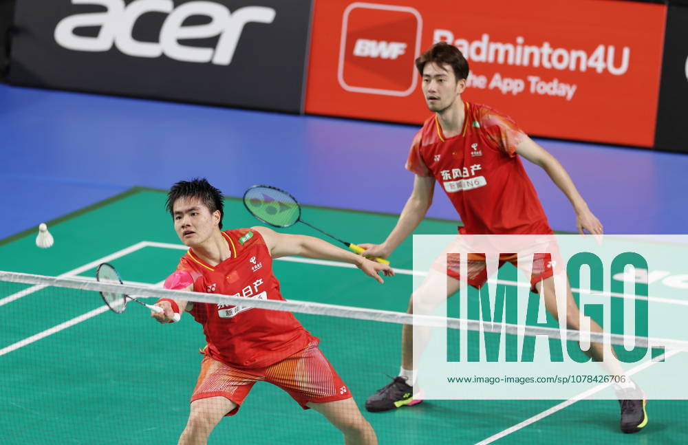 (260612) -- SYDNEY, June 12, 2026 -- Liang Weikeng (L) Wang Chang compete during the men s doubles quarterfinal match between Liang Weikeng Wang Chang of China and Kang Min Hyuk Ki Dong Ju of South Korea at the Australian Badminton Open 2026 in Sydney, Australia, June 12, 2026. ) (SP)AUSTRALIA-SYDNEY-BADMINTON-AUSTRALIAN OPEN-MEN S DOUBLES GongxBing