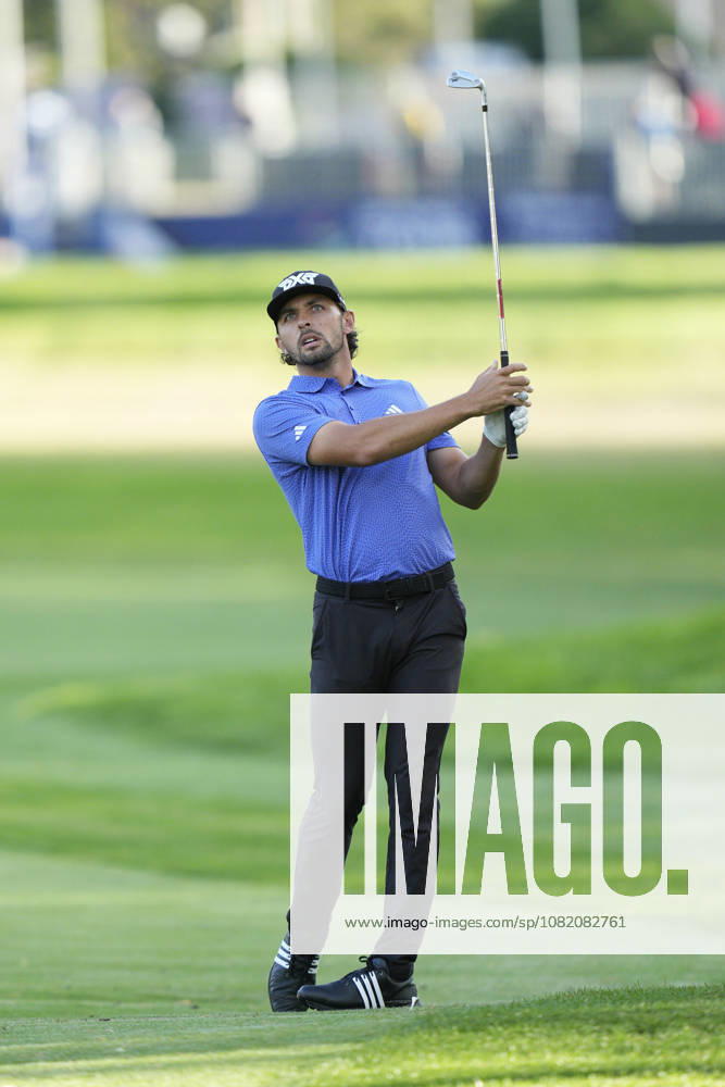 SUTTON COLDFIELD, ENGLAND - AUG 28: Marco Penge (ENG) plays from the first fairway during Round 2 at the 2026 Husqvarna British Masters at The Belfry, Sutton Coalfield on August 28, 2026 in Warwickshire, England The 2026 Husqvarna British Masters