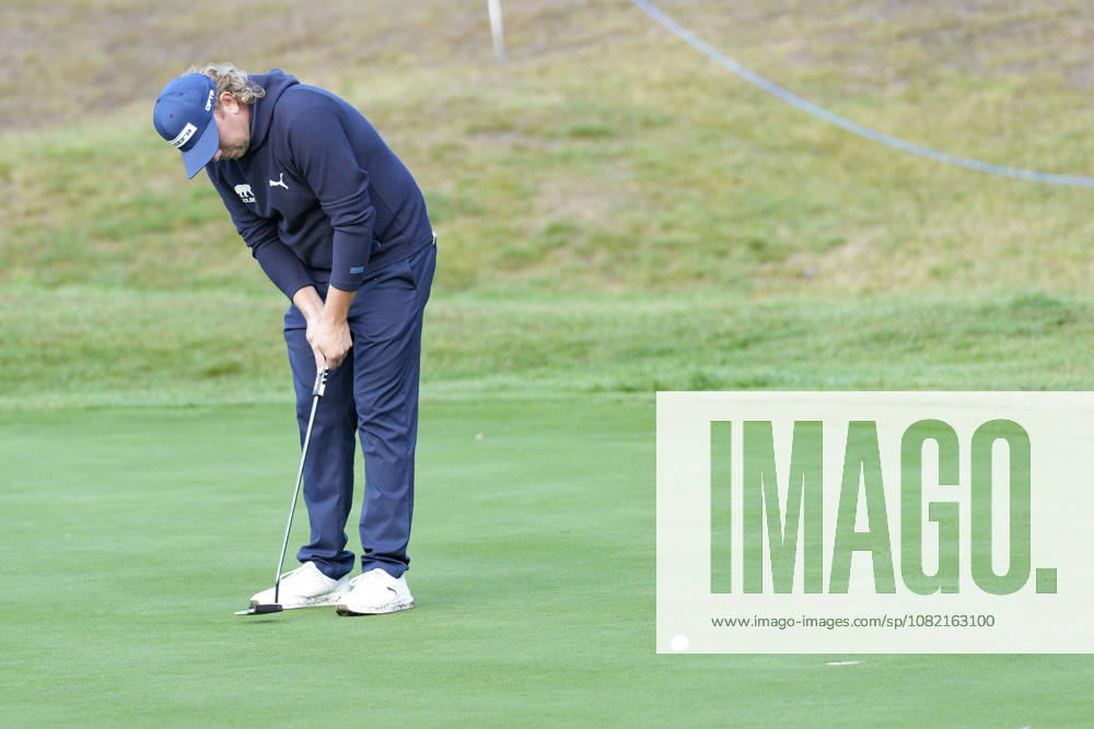 SUTTON COLDFIELD, ENGLAND - AUG 30: Oliver Lindell (FIN) putts on the seventeenth green during the delayed Round 3 at the 2026 Husqvarna British Masters at The Belfry, Sutton Coalfield on August 30, 2026 in Warwickshire, England The 2026 Husqvarna British Masters