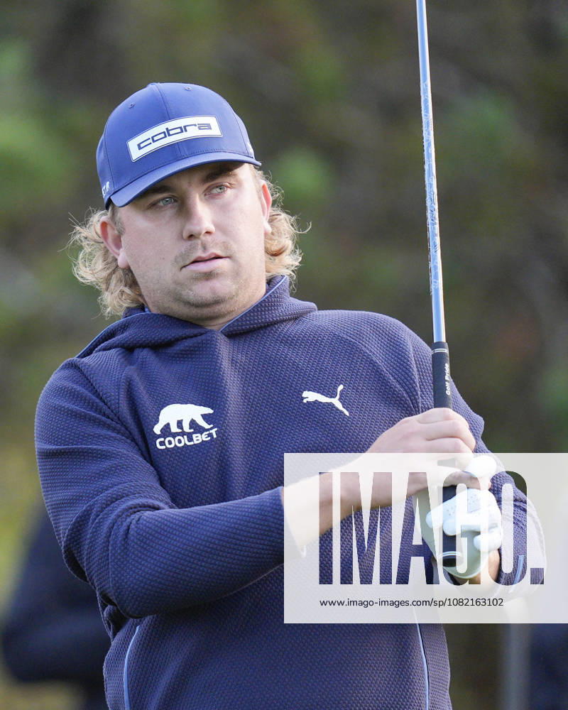 SUTTON COLDFIELD, ENGLAND - AUG 30: Oliver Lindell (FIN) plays from the eighteenth tee during the delayed Round 3 at the 2026 Husqvarna British Masters at The Belfry, Sutton Coalfield on August 30, 2026 in Warwickshire, England The 2026 Husqvarna British Masters