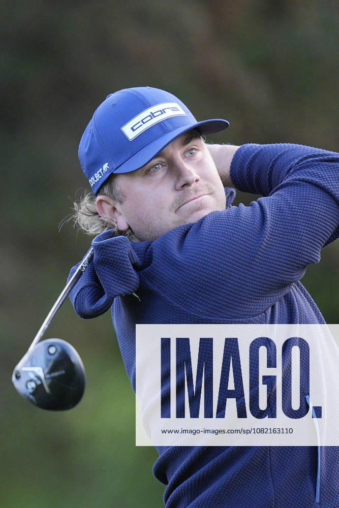 SUTTON COLDFIELD, ENGLAND - AUG 30: Oliver Lindell (FIN) plays from the eighteenth tee during the delayed Round 3 at the 2026 Husqvarna British Masters at The Belfry, Sutton Coalfield on August 30, 2026 in Warwickshire, England The 2026 Husqvarna British Masters