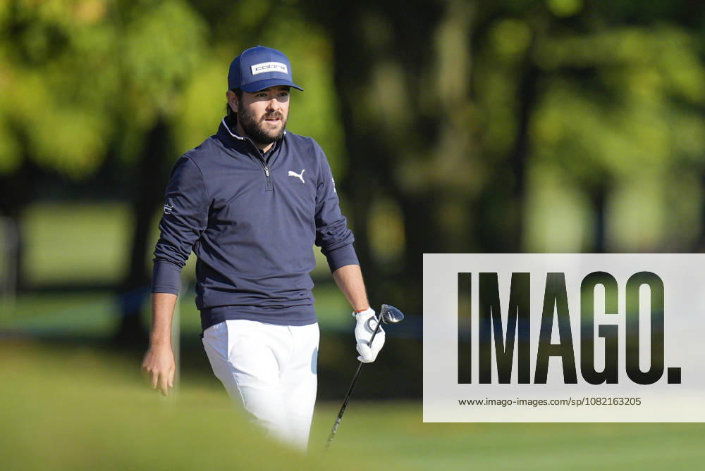SUTTON COLDFIELD, ENGLAND - AUG 30: Angel Hidalgo (ESP) walks down the eighteenth fairway during the delayed Round 3 at the 2026 Husqvarna British Masters at The Belfry, Sutton Coalfield on August 30, 2026 in Warwickshire, England The 2026 Husqvarna British Masters