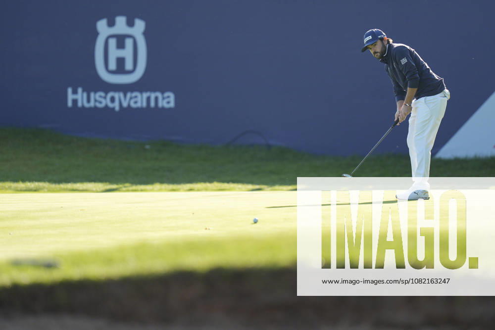 SUTTON COLDFIELD, ENGLAND - AUG 30: Angel Hidalgo (ESP) putts on the eighteenth green during the delayed Round 3 at the 2026 Husqvarna British Masters at The Belfry, Sutton Coalfield on August 30, 2026 in Warwickshire, England The 2026 Husqvarna British Masters
