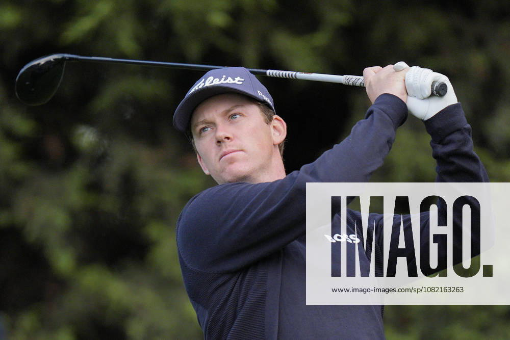 SUTTON COLDFIELD, ENGLAND - AUG 30: Daniel Hillier (NZL) plays from the ninth tee during the delayed Round 3 at the 2026 Husqvarna British Masters at The Belfry, Sutton Coalfield on August 30, 2026 in Warwickshire, England The 2026 Husqvarna British Masters