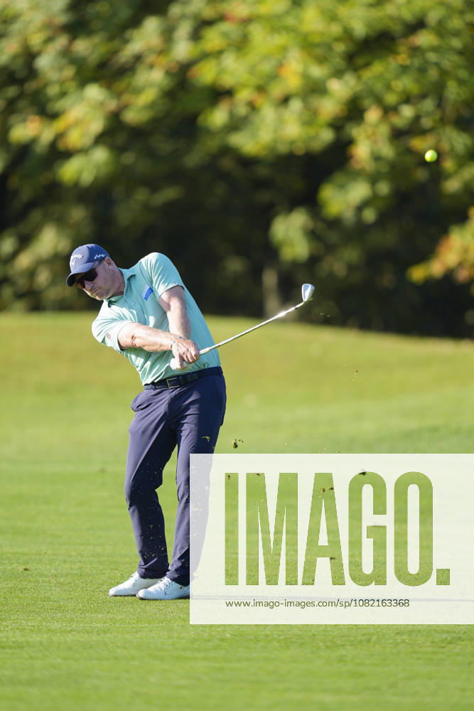SUTTON COLDFIELD, ENGLAND - AUG 30: Shaun Norris (RSA) plays from the eleventh fairway during the delayed Round 3 at the 2026 Husqvarna British Masters at The Belfry, Sutton Coalfield on August 30, 2026 in Warwickshire, England The 2026 Husqvarna British Masters