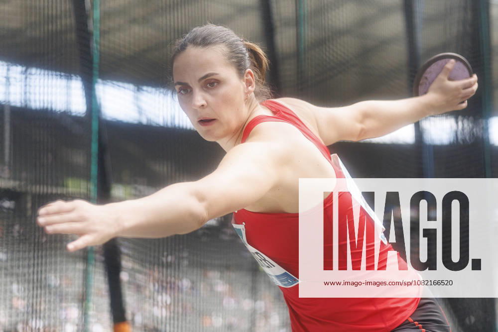 Marike STEINACKER (GER Germany) competing in the women’s discus throw during the ISTAF at Olympic Stadium on August 30, 2026 in Berlin, Germany. Germany