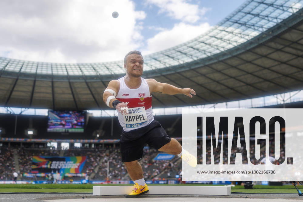 Niko KAPPEL (GER Germany) competing in the para-shotput (mixed) during the ISTAF at Olympic Stadium on August 30, 2026 in Berlin, Germany. Germany