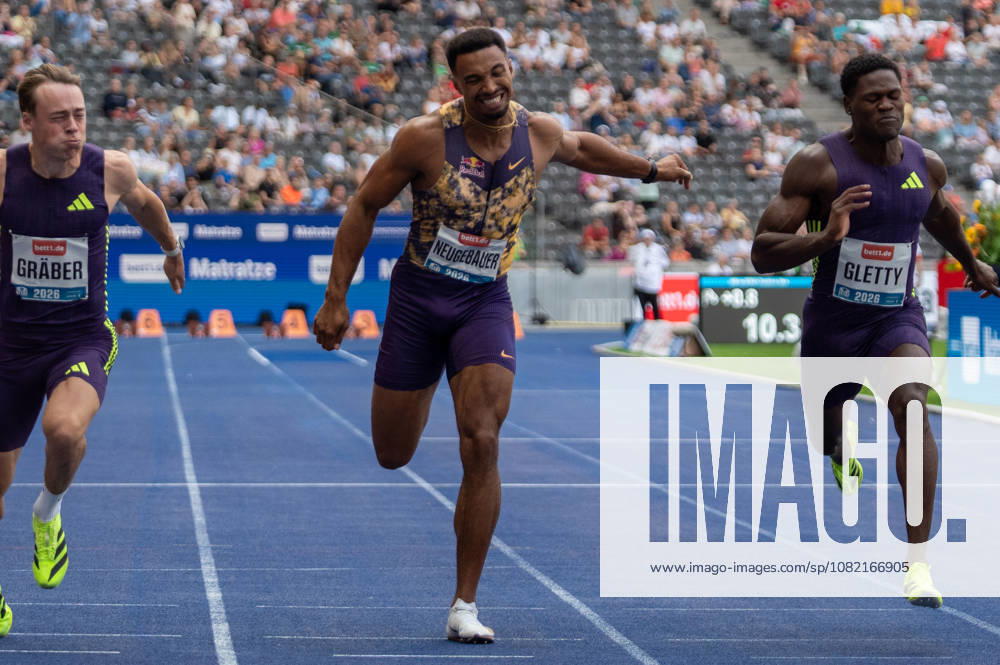 German Track and Field, Track and Field Meet, ISTAF 2026 Sports Festival on August 30, 2026, at the Olympic Stadium in Berlin; ISTAF Triathlon: Men s 100-meter dash, Leo Neugebauer, Germany