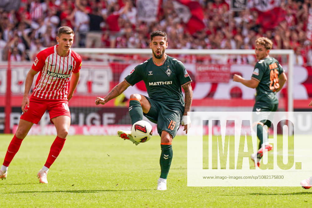 Deutschland: Fussball Bundesliga Saison 2026 - 2027, 1. Spieltag - SC Freiburg vs Werder Bremen - Europa Park Stadion (Freiburg): Ludovit Reis (Werder Bremen, 15)
