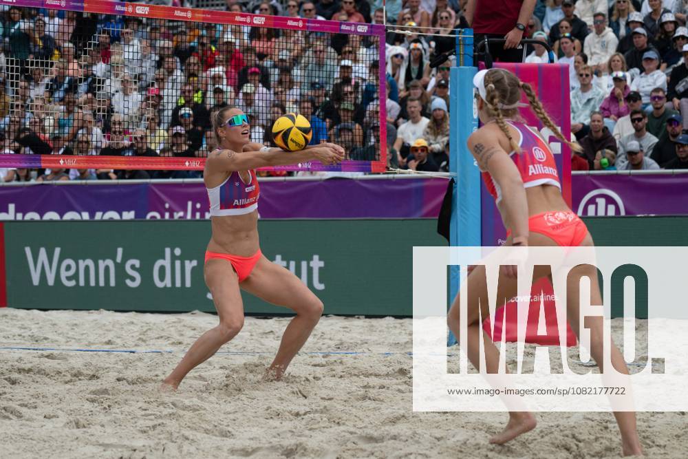 German Beach Championship - Deutsche Beachvolleyball Meisterschaft Dortmund, Germany 30.08.2026 DORTMUND, GERMANY - AUGUST 30: Louisa Lippmann (Player 1, BR Volleys) during the German Beach Championship - Deutsche Beachvolleyball Meisterschaft at Dortmund on August 30, 2026 in Dortmund, Germany.