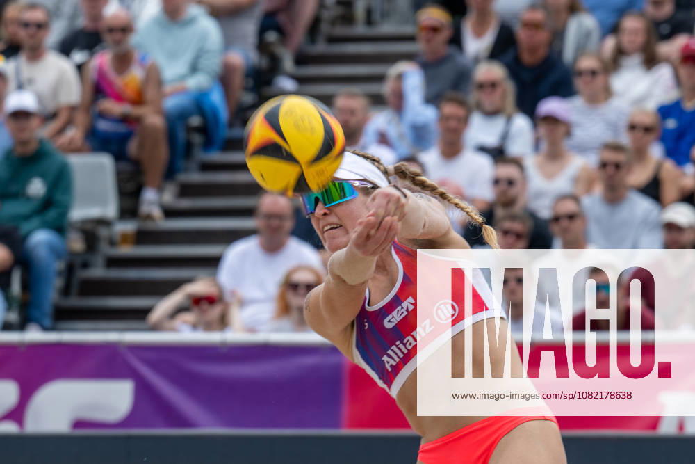German Beach Championship - Deutsche Beachvolleyball Meisterschaft Dortmund, Germany 30.08.2026 DORTMUND, GERMANY - AUGUST 30: Melanie Paul (Player 2, Eintracht Spontent) during the German Beach Championship - Deutsche Beachvolleyball Meisterschaft at Dortmund on August 30, 2026 in Dortmund, Germany.