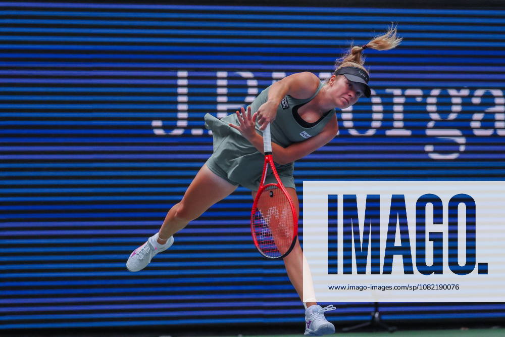 US Open tennis tournament - Day 1 Veronika Erjavec of Slovenia in action against Jasmine Paolini of Italy during the Womens Singles round one of the US Open Tennis Championships at the USTA Billie Jean King National Tennis Center in Flushing Meadows, New York, USA, 30 August 2026. The 2026 US Open tournament runs from 23 August through 13 September. FLUSHING MEADOWS NEW YORK United States