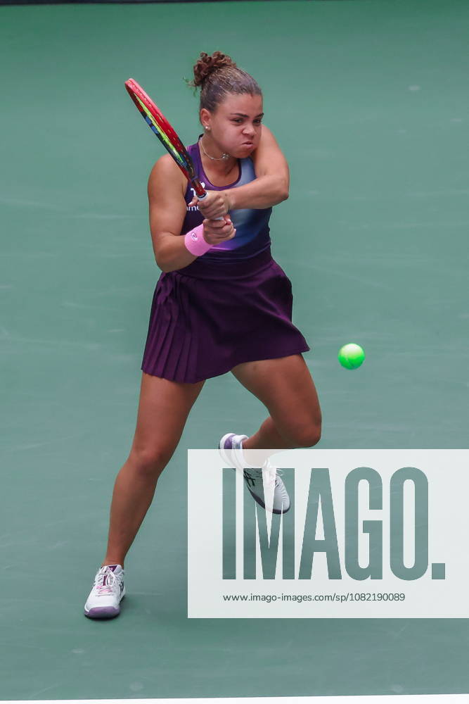 US Open tennis tournament - Day 1 Jasmine Paolini of Italy in action against Veronika Erjavec of Slovenia during the Womens Singles round one of the US Open Tennis Championships at the USTA Billie Jean King National Tennis Center in Flushing Meadows, New York, USA, 30 August 2026. The 2026 US Open tournament runs from 23 August through 13 September. FLUSHING MEADOWS NEW YORK United States