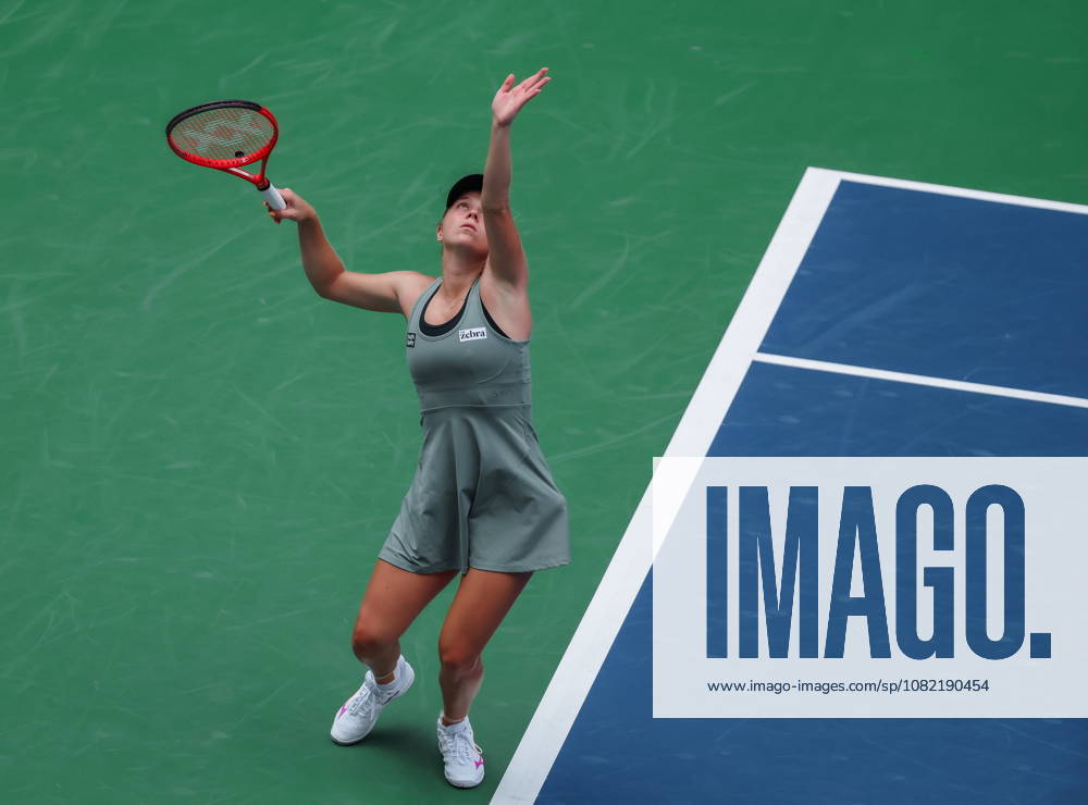 US Open tennis tournament - Day 1 Jasmine Paolini of Italy in action against Veronika Erjavec of Slovenia during the Womens Singles round one of the US Open Tennis Championships at the USTA Billie Jean King National Tennis Center in Flushing Meadows, New York, USA, 30 August 2026. The 2026 US Open tournament runs from 23 August through 13 September. FLUSHING MEADOWS NEW YORK United States