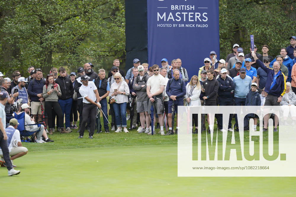 SUTTON COLDFIELD, ENGLAND - AUG 30: Marco Penge (ENG) chips to the 4th green during Round 4 at the 2026 Husqvarna British Masters at The Belfry, Sutton Coalfield on August 30, 2026 in Warwickshire, England The 2026 Husqvarna British Masters