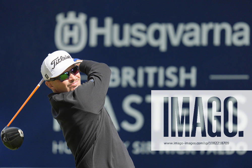 SUTTON COLDFIELD, ENGLAND - AUG 30: Ewen Ferguson (SCO) plays from the eighth tee during Round 4 at the 2026 Husqvarna British Masters at The Belfry, Sutton Coalfield on August 30, 2026 in Warwickshire, England The 2026 Husqvarna British Masters