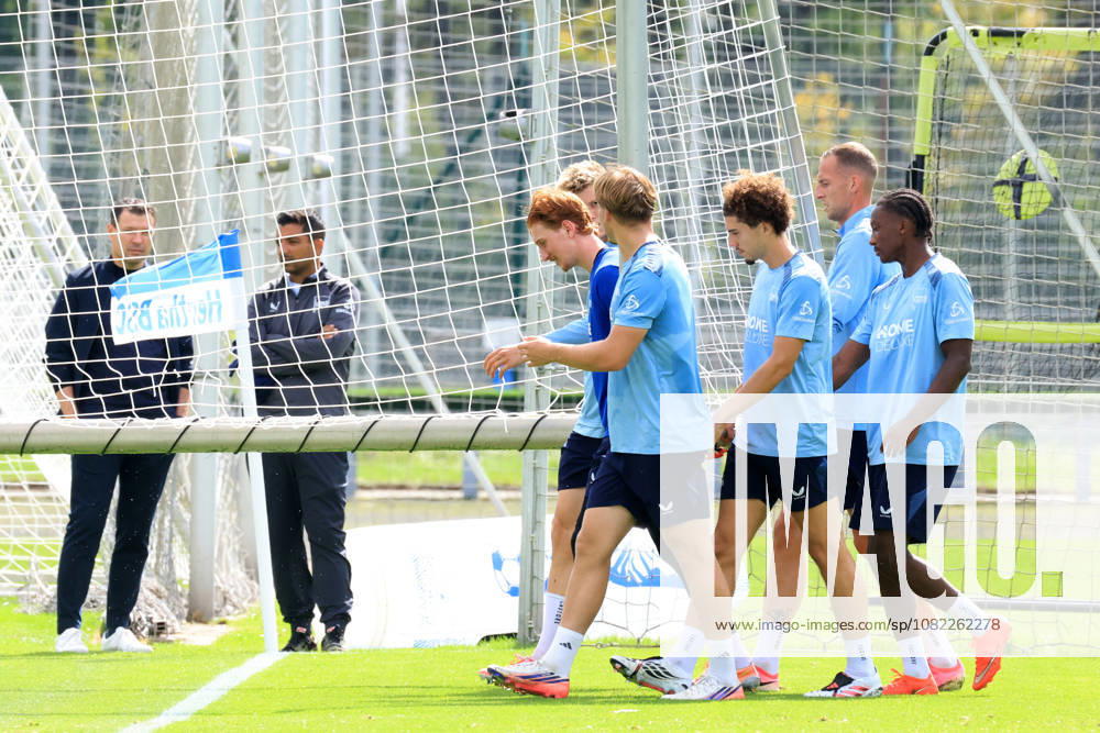 DEU GER, Fussball , 2.Fussballbundesliga, Saison 2026 2027, Sportforum, Hertha BSC, Training Gustaf Nilsson ( Hertha BSC Berlin 9 ), Hertha-Spielerkreis 2. Liga: DFB DFL regulations prohibit any use of photographs as image sequences and or quasi-video) Berlin Sportforum Berlin Deutschland