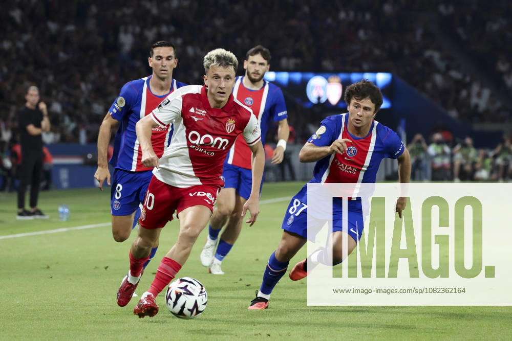 Aleksandr Golovin (AS Monaco) Vs Fabian Ruiz (Paris Saint Germain) - Joao Neves (Paris Saint Germain) - Khvicha Kvaratskhelia (Paris Saint Germain)