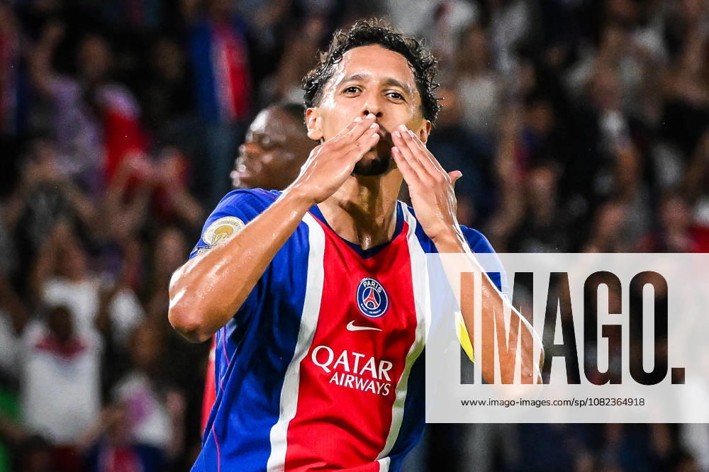 MARQUINHOS of PSG celebrates his goal during the Ligue 1 match between Paris Saint-Germain (PSG) and AS Monaco at Parc des Princes Stadium on September 04, 2026 in Paris, France. Paris France - ZUMAm308 20260904_zsp_m308_007