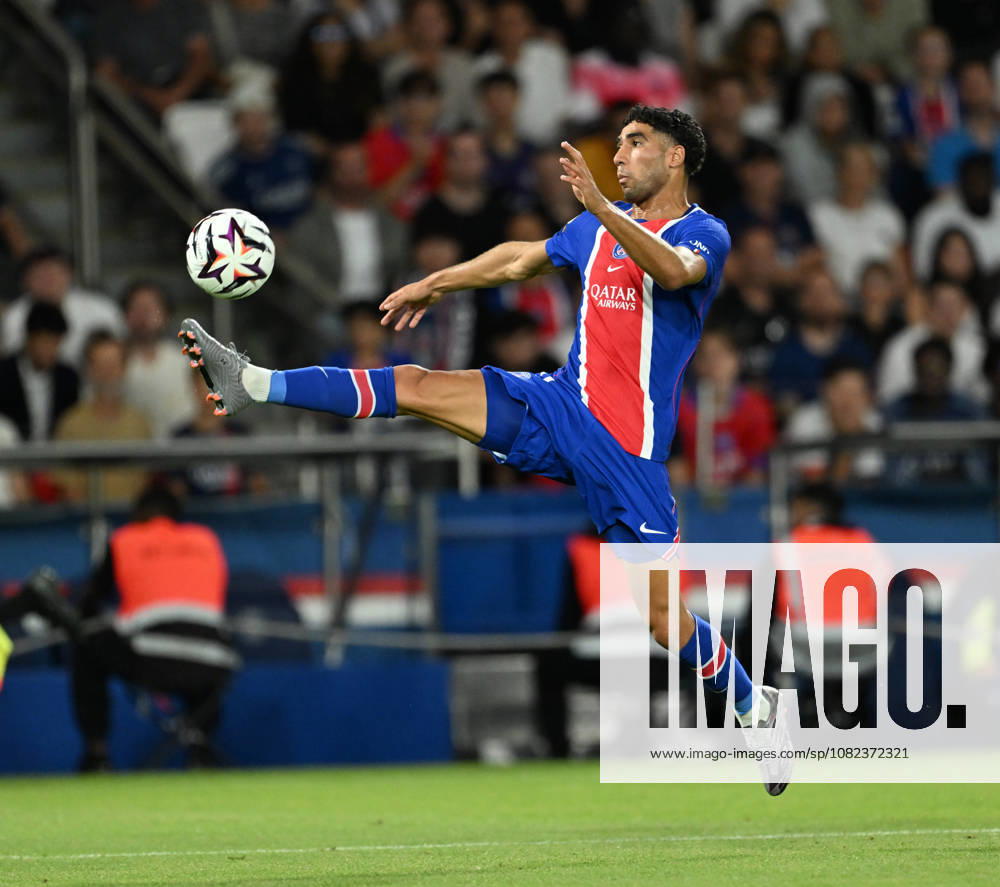 PSG vs AS Monaco: French Ligue 1 PARIS, FRANCE - SEPTEMBER 04: Achraf Hakimi of Paris Saint - Germain in action during the French Ligue 1 (L1) soccer match between Paris Saint-Germain (PSG) and AS Monaco at Parc des Princes stadium in Paris, France on September 04, 2026. Mustafa Yalcin Anadolu Paris France. Editorial use only. Please get in touch for any other usage.