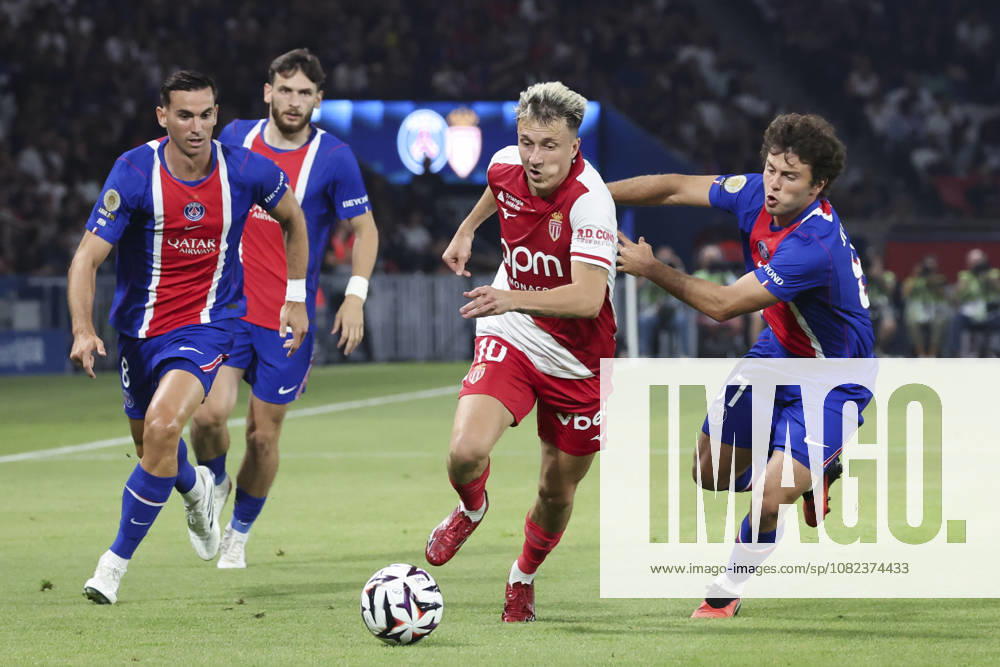 Aleksandr Golovin (AS Monaco) Vs Joao Neves (Paris Saint Germain) - Fabian Ruiz (Paris Saint Germain) - Khvicha Kvaratskhelia (Paris Saint Germain)