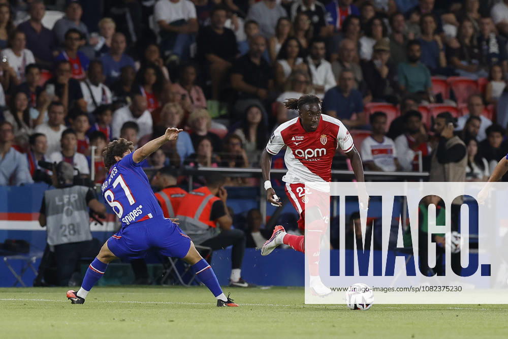 Mamadou COULIBALY of AS MONACO in action during League 1 McDonald s, Day 03 match between PSG and AS MONACO at Parc Des Princes stadium - on September 04 2026. Paris - France Paris France - ZUMAb253 20260904_zsp_b253_019