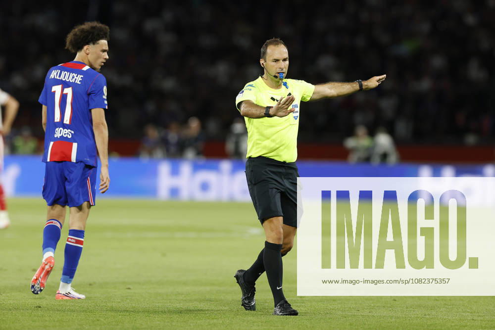 Jerome BRISARD , referee, n action during League 1 McDonald s, Day 03 match between PSG and AS MONACO at Parc Des Princes stadium - on September 04 2026. Paris - France Soccer 2026, League 1 McDonaldÃ¢â‚¬â ¢S PSG 1:2 AS MONACO - ZUMAb253 20260904_zsp_b253_044