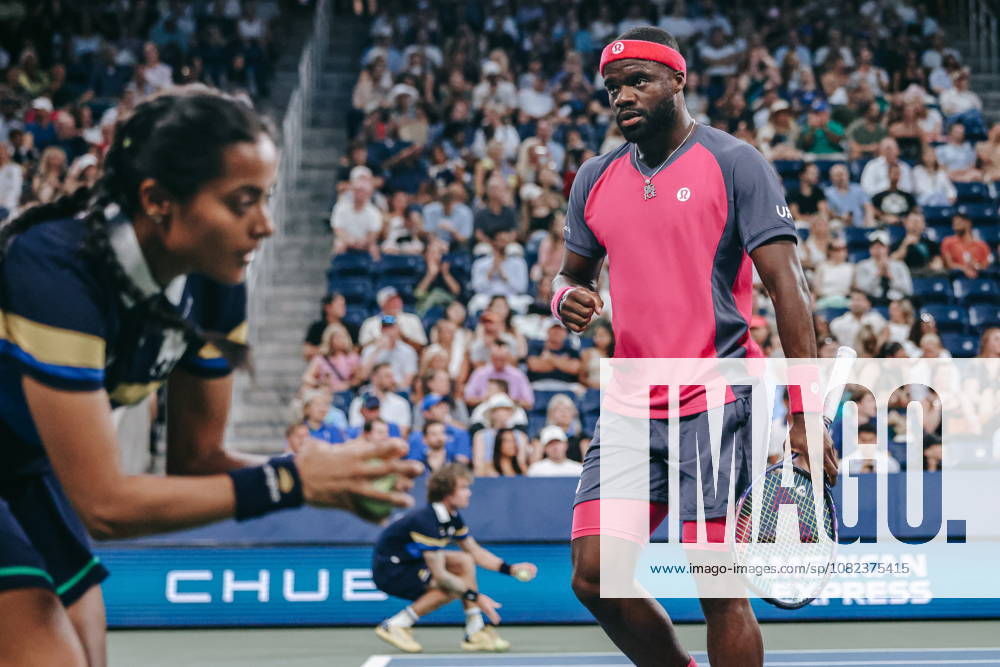 US Open tennis tournament - Day 6 Frances Tiafoe of the USA reacts in a match against Valentin Vacherot of Monaco during the Mens Singles third round of the US Open Tennis Championship in Flushing Meadows, New York, USA, 04 September 2026. FLUSHING MEADOWS NEW YORK United States