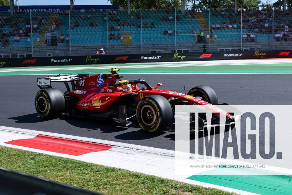 F1 Grand Prix of Italy 2026 (Free Practice 1) in Monza, Italy - 04 Sep 2026 Lewis Hamilton of United Kingdom and Scuderia Ferrari HP SF-26 (44) seen during F1 Grand Prix of Italy 2026 Monza Italy
