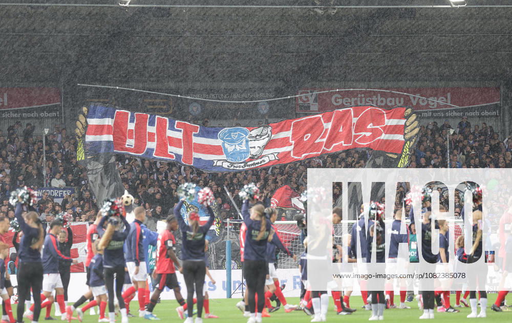 Choreo der Kiweler Fans Fussball, Herren, Saison 2026 2027, 2.BL, Holstein Stadion, Holstein Kiel gegen 1.FC Nuernberg DFL REGULATIONS PROHIBIT ANY USE OF PHOTOGRAPHS AS IMAGE SEQUENCES AND OR QUASI-VIDEO.