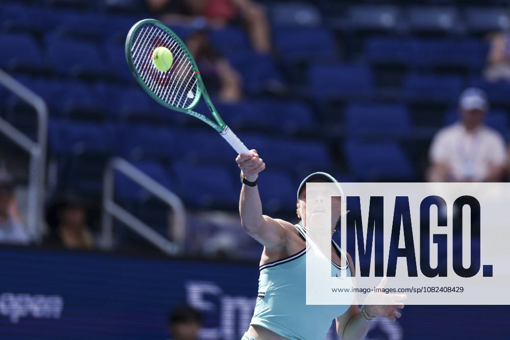 US Open tennis tournament - Day 7 Amanda Anisimova of the US in action against Anastasia Potapova of Austria during the Womens Singles round 3 of the US Open Tennis Championships at the USTA Billie Jean King National Tennis Center in Flushing Meadows, New York, USA, 05 September 2026. The 2026 US Open tournament runs from 23 August through 13 September. FLUSHING MEADOWS NEW YORK United States