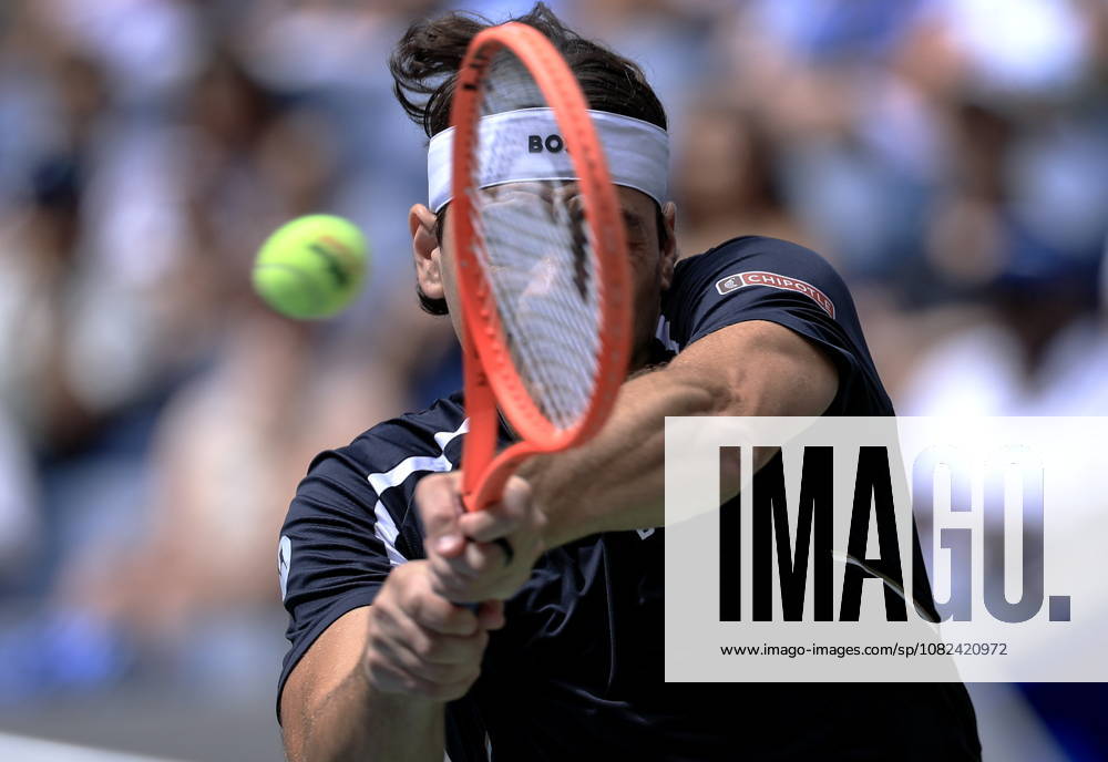 US Open tennis tournament - Day 7 Taylor Fritz of USA in action against Francisco Cerundolo of Argentina during the Mens Singles round 3 of the US Open Tennis Championships at the USTA Billie Jean King National Tennis Center in Flushing Meadows, New York, USA, 05 September 2026. The 2026 US Open tournament runs from 23 August through 13 September. FLUSHING MEADOWS NEW YORK United States