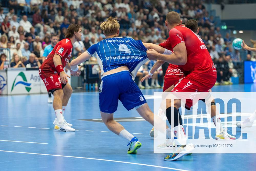 Ellidi Snaer Vidarsson, Kreislaeufer, (VfL Gummersbach), VfL Gummersbach vs. MT Melsungen,, Opel Handball Bundesliga, Herren , 3. Spieltag, 05.09.2026 Gummersbach NRW Deutschland