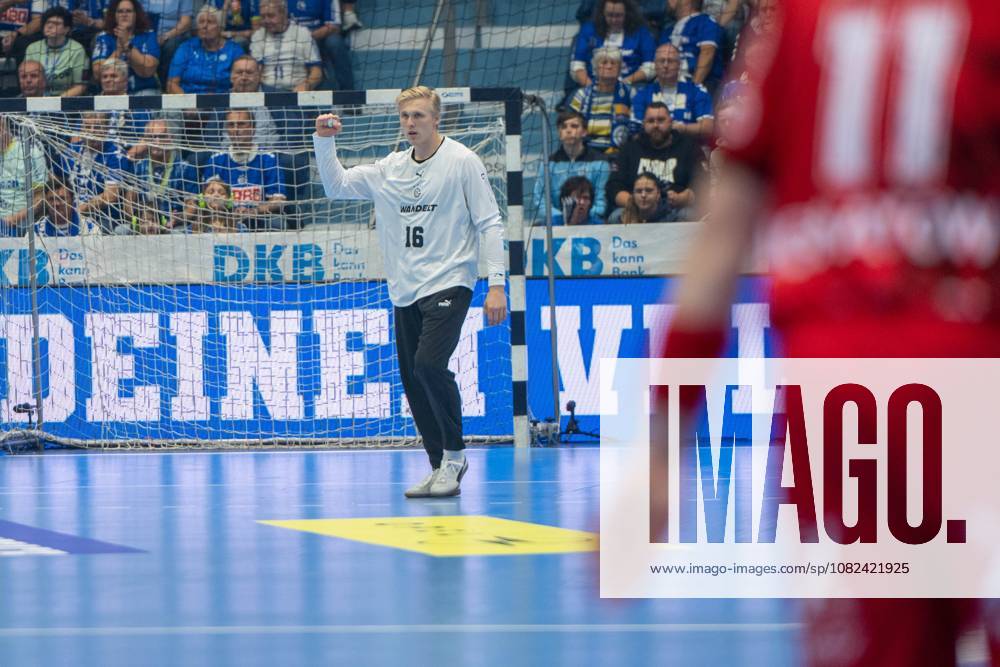 Bertram Obling, Torwart, (VfL Gummersbach 16), VfL Gummersbach vs. MT Melsungen,, Opel Handball Bundesliga, Herren , 3. Spieltag, 05.09.2026 Gummersbach NRW Deutschland