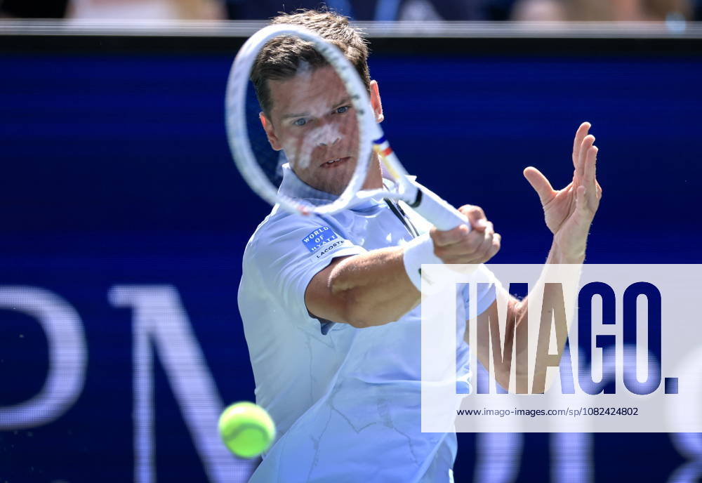 US Open tennis tournament - Day 7 Alexander Blockx in action against Flavio Cobolli of Italy during the Men‚Äôs Singles round 3 of the US Open Tennis Championships at the USTA Billie Jean King National Tennis Center in Flushing Meadows, New York, USA, 05 September 2026. The 2026 US Open tournament runs from 23 August through 13 September. FLUSHING MEADOWS NEW YORK United States