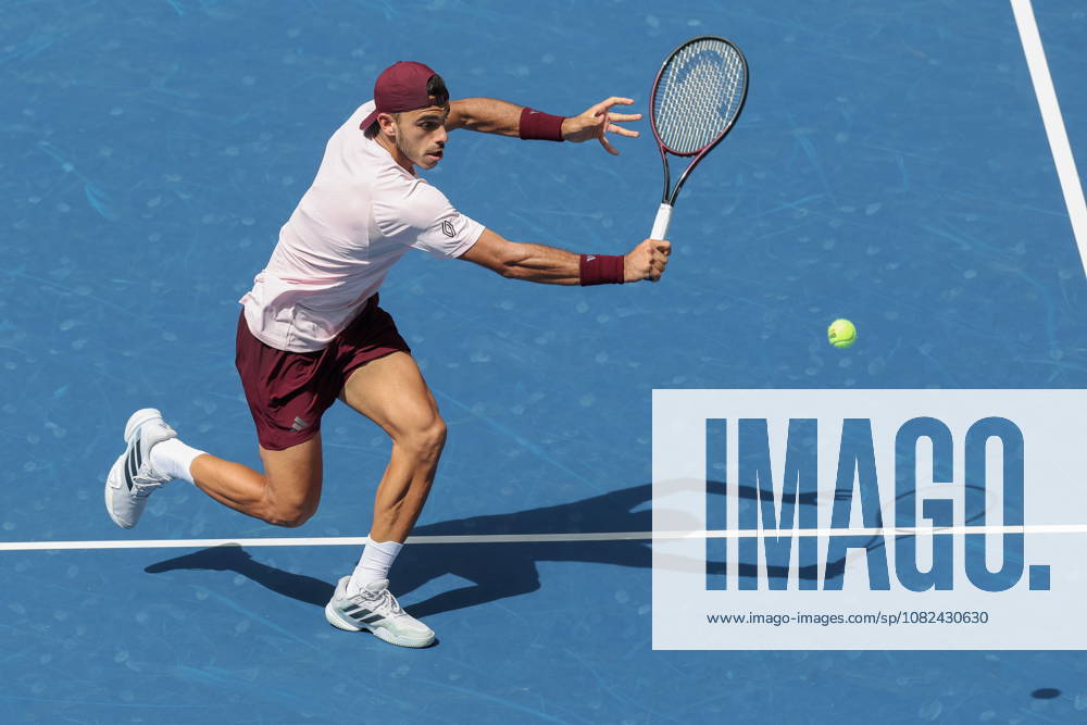 US Open tennis tournament - Day 7 Francisco Cerundolo of Argentina in action against Taylor Fritz of the US during the Mens Singles round 3 of the US Open Tennis Championships at the USTA Billie Jean King National Tennis Center in Flushing Meadows, New York, USA, 03 September 2026. The 2026 US Open tournament runs from 23 August through 13 September. FLUSHING MEADOWS NEW YORK United States