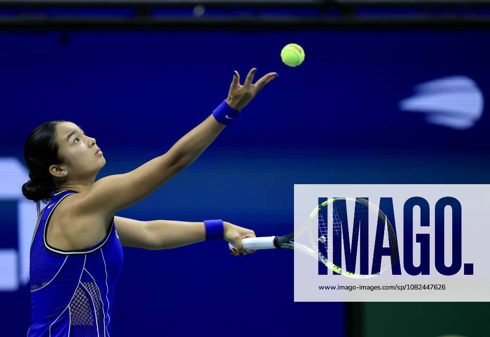 US Open tennis tournament - Day 7 Alexandra Eala of the Philippines in action against Iva Jovic of the USA during the Women Singles third round of the US Open Tennis Championships in Flushing Meadows, New York, USA, 05 September 2026. FLUSHING MEADOWS NEW YORK United States