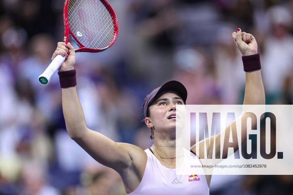 Iva Jovic of USA celebrates on match point 2026 US Open, Day Seven, USTA Billie Jean King National Tennis Center, New York, USA - 05 Sep 2026New York USTA Billie Jean King National T New York (NY) United States of America