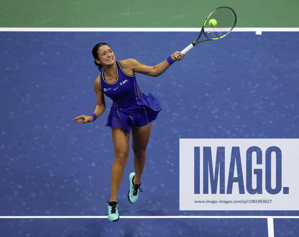 US Open tennis tournament - Day 7 Alexandra Eala of the Philippines in action against Iva Jovic of the US during the Women s Singles third round of the US Open Tennis Championships in Flushing Meadows, New York, USA, 05 September 2026. FLUSHING MEADOWS NEW YORK United States
