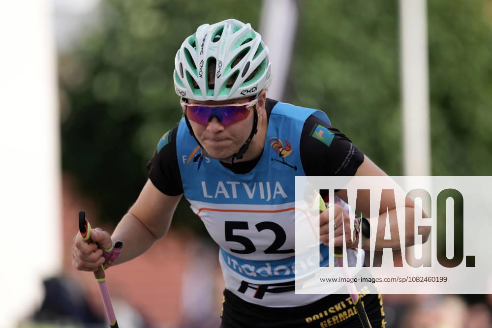 Lena Mettang of Germany competes during the Sprint Qualification race of the FIS Rollerski World Championships 2026 in Madona, Latvia, on September 5, 2026. Madona Latvia