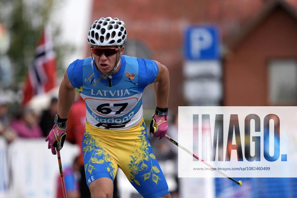 Bohdan Nikulin of Ukraine competes during the Sprint Qualification race of the FIS Rollerski World Championships 2026 in Madona, Latvia, on September 5, 2026. Madona Latvia