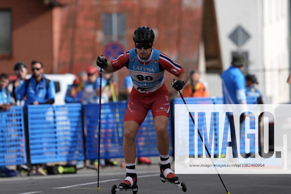 Jarle Weium Glomseth of Norway competes during the Sprint Qualification race of the FIS Rollerski World Championships 2026 in Madona, Latvia, on September 5, 2026. Madona Latvia
