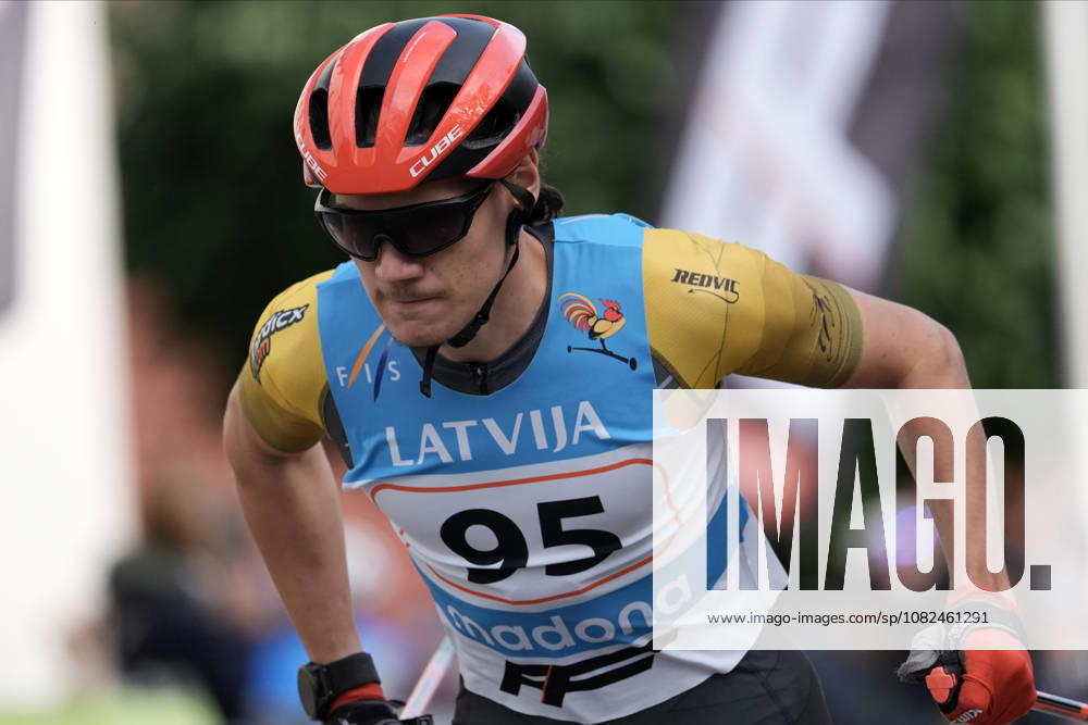 Linus Reichelt of Germany competes during the Sprint Qualification race of the FIS Rollerski World Championships 2026 in Madona, Latvia, on September 5, 2026. Madona Latvia