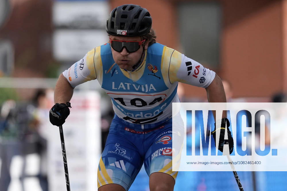 Simon Karlsson of Sweden competes during the Sprint Qualification race of the FIS Rollerski World Championships 2026 in Madona, Latvia, on September 5, 2026. Madona Latvia