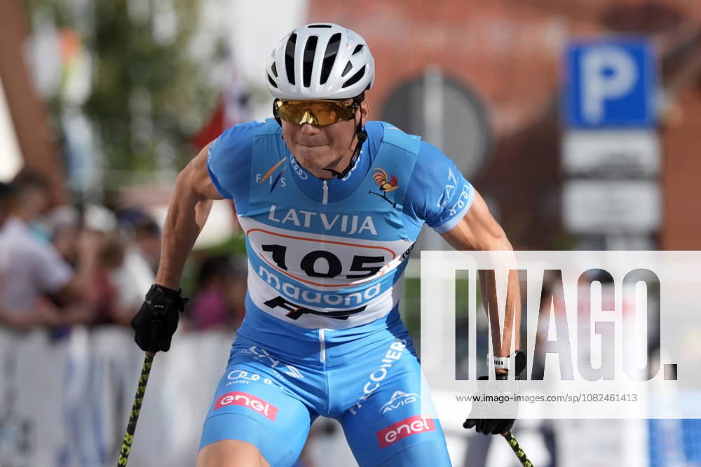 Riccardo Lorenzo Masiero of Italy competes during the Sprint Qualification race of the FIS Rollerski World Championships 2026 in Madona, Latvia, on September 5, 2026. Madona Latvia