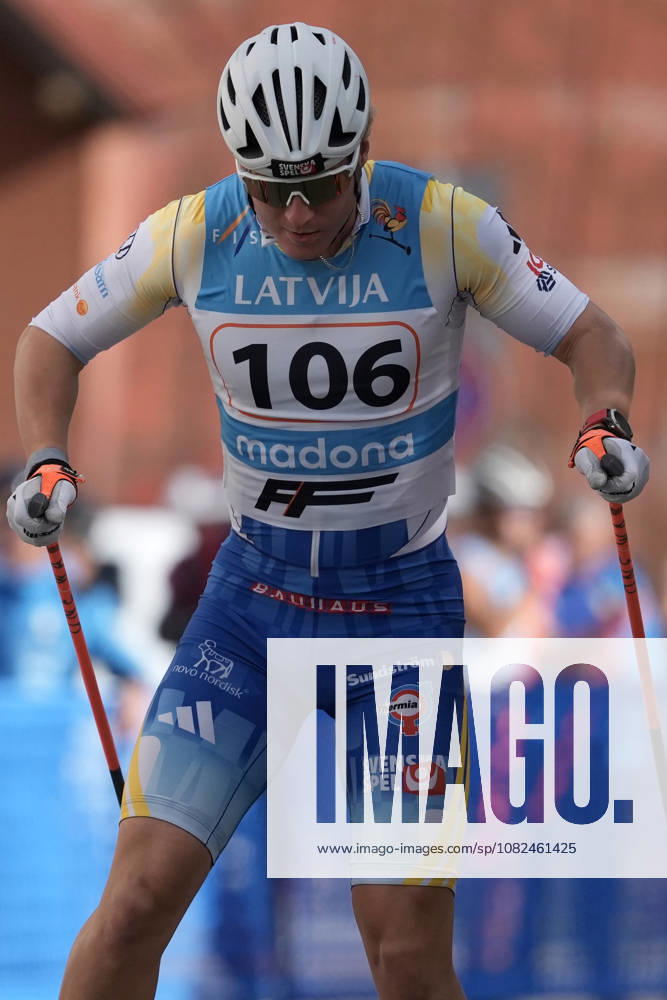 Erik Fransson of Sweden competes during the Sprint Qualification race of the FIS Rollerski World Championships 2026 in Madona, Latvia, on September 5, 2026. Madona Latvia